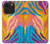 S4037 カラフルなシマウマ柄 Colorful Zebra Pattern iPhone 14 Pro バックケース、フリップケース・カバー