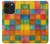 S4077 水彩画 カラフルなチェック柄 Water Color Painting Colorful Check Pattern iPhone 14 Pro バックケース、フリップケース・カバー