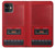 S4073 ヴィンテージの赤いカセットプレーヤーのグラフィック Vintage Red Cassette Player Graphic iPhone 11 バックケース、フリップケース・カバー