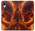 S4062 火の頭蓋骨 Fire Skull iPhone XR バックケース、フリップケース・カバー