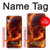 S4062 火の頭蓋骨 Fire Skull iPhone XR バックケース、フリップケース・カバー