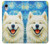 S4064 笑顔の犬 ゴッホの星月夜 Smile Dog Van Gogh Starry Night iPhone XR バックケース、フリップケース・カバー
