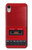 S4073 ヴィンテージの赤いカセットプレーヤーのグラフィック Vintage Red Cassette Player Graphic iPhone XR バックケース、フリップケース・カバー