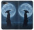 S4034 侍の月夜 Samurai Moon Night iPhone 7 Plus, iPhone 8 Plus バックケース、フリップケース・カバー