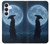 S4034 侍の月夜 Samurai Moon Night Samsung Galaxy S25 FE バックケース、フリップケース・カバー