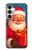 S4046 ハッピーサンタ Happy Santa Samsung Galaxy S25 FE バックケース、フリップケース・カバー