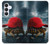 S4056 マダガスカルのカメの赤い帽子 Madagascar Turtle Red Cap Samsung Galaxy S25 FE, S26 FE バックケース、フリップケース・カバー