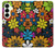 S4043 カラフルな花の漫画 Colorful Flowers Cartoon Samsung Galaxy S25 Plus バックケース、フリップケース・カバー