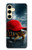 S4056 マダガスカルのカメの赤い帽子 Madagascar Turtle Red Cap Samsung Galaxy S24 FE バックケース、フリップケース・カバー