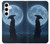 S4034 侍の月夜 Samurai Moon Night Samsung Galaxy S24 Plus バックケース、フリップケース・カバー
