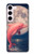 S4045 イルカの月夜 Dolphin Moon Night Samsung Galaxy S23 バックケース、フリップケース・カバー