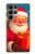 S4046 ハッピーサンタ Happy Santa Samsung Galaxy S23 Ultra バックケース、フリップケース・カバー