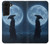S4034 侍の月夜 Samurai Moon Night Samsung Galaxy S22 バックケース、フリップケース・カバー
