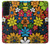S4043 カラフルな花の漫画 Colorful Flowers Cartoon Samsung Galaxy S22 バックケース、フリップケース・カバー