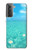 S4066 夏の海のビーチ Summer Ocean Beach Samsung Galaxy S21 Plus 5G, Galaxy S21+ 5G バックケース、フリップケース・カバー