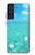 S4066 夏の海のビーチ Summer Ocean Beach Samsung Galaxy S21 FE 5G バックケース、フリップケース・カバー