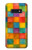 S4077 水彩画 カラフルなチェック柄 Water Color Painting Colorful Check Pattern Samsung Galaxy S10e バックケース、フリップケース・カバー