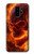 S4062 火の頭蓋骨 Fire Skull Samsung Galaxy S9 バックケース、フリップケース・カバー
