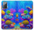 S4058 カラフルな水族館 Colorful Aquarium Samsung Galaxy Note 20 バックケース、フリップケース・カバー