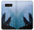 S4053 遠吠えする2匹のオオカミのカップル Two Wolves Couple Howling Forest Note 8 Samsung Galaxy Note8 バックケース、フリップケース・カバー