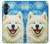 S4064 笑顔の犬 ゴッホの星月夜 Smile Dog Van Gogh Starry Night Samsung Galaxy A05s バックケース、フリップケース・カバー