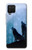 S4053 遠吠えする2匹のオオカミのカップル Two Wolves Couple Howling Forest Samsung Galaxy A12 バックケース、フリップケース・カバー
