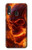 S4062 火の頭蓋骨 Fire Skull Samsung Galaxy A20e バックケース、フリップケース・カバー