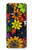 S4043 カラフルな花の漫画 Colorful Flowers Cartoon Samsung Galaxy A21s バックケース、フリップケース・カバー