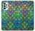 S4071 カラフルな人魚の鱗 Colorful Mermaid Scale Samsung Galaxy A23 バックケース、フリップケース・カバー