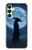 S4034 侍の月夜 Samurai Moon Night Samsung Galaxy A25 5G バックケース、フリップケース・カバー