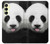 S4049 舌を出した可愛いパンダ Cute Panda Stick Out Tongue Samsung Galaxy A25 5G バックケース、フリップケース・カバー