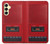 S4073 ヴィンテージの赤いカセットプレーヤーのグラフィック Vintage Red Cassette Player Graphic Samsung Galaxy A25 5G バックケース、フリップケース・カバー