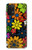 S4043 カラフルな花の漫画 Colorful Flowers Cartoon Samsung Galaxy A32 5G バックケース、フリップケース・カバー