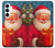 S4046 ハッピーサンタ Happy Santa Samsung Galaxy A35 5G バックケース、フリップケース・カバー