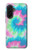S4033 パステルカラーのタイダイ染め Pastel Color Tie Dye Samsung Galaxy A36 バックケース、フリップケース・カバー