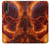 S4062 火の頭蓋骨 Fire Skull Samsung Galaxy A50 バックケース、フリップケース・カバー