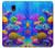 S4058 カラフルな水族館 Colorful Aquarium Samsung Galaxy J7 (2018), J7 Aero, J7 Top, J7 Aura, J7 Crown, J7 Refine, J7 Eon, J7 V 2nd Gen, J7 Star バックケース、フリップケース・カバー