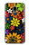 S4043 カラフルな花の漫画 Colorful Flowers Cartoon Samsung Galaxy J3 (2018), J3 Star, J3 V 3rd Gen, J3 Orbit, J3 Achieve, Express Prime 3, Amp Prime 3 バックケース、フリップケース・カバー