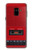 S4073 ヴィンテージの赤いカセットプレーヤーのグラフィック Vintage Red Cassette Player Graphic Samsung Galaxy A8 (2018) バックケース、フリップケース・カバー