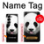 S4049 舌を出した可愛いパンダ Cute Panda Stick Out Tongue Samsung Galaxy Z Fold 7 バックケース、フリップケース・カバー