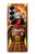 S4063 日本の戦士の侍の鎧 Japan Warrior Samurai Armor Samsung Galaxy Z Fold 7 バックケース、フリップケース・カバー