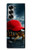 S4056 マダガスカルのカメの赤い帽子 Madagascar Turtle Red Cap Samsung Galaxy Z Fold 6 バックケース、フリップケース・カバー