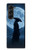S4034 侍の月夜 Samurai Moon Night Samsung Galaxy Z Fold 5 バックケース、フリップケース・カバー