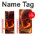 S4062 火の頭蓋骨 Fire Skull Samsung Galaxy Z Fold 5 バックケース、フリップケース・カバー