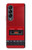 S4073 ヴィンテージの赤いカセットプレーヤーのグラフィック Vintage Red Cassette Player Graphic Samsung Galaxy Z Fold 4 バックケース、フリップケース・カバー