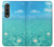 S4066 夏の海のビーチ Summer Ocean Beach Samsung Galaxy Z Fold 3 5G バックケース、フリップケース・カバー