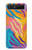 S4037 カラフルなシマウマ柄 Colorful Zebra Pattern Samsung Galaxy Z Flip 5G バックケース、フリップケース・カバー