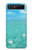 S4066 夏の海のビーチ Summer Ocean Beach Samsung Galaxy Z Flip 5G バックケース、フリップケース・カバー