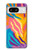 S4037 カラフルなシマウマ柄 Colorful Zebra Pattern Google Pixel 8 バックケース、フリップケース・カバー