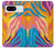 S4037 カラフルなシマウマ柄 Colorful Zebra Pattern Google Pixel 8 バックケース、フリップケース・カバー